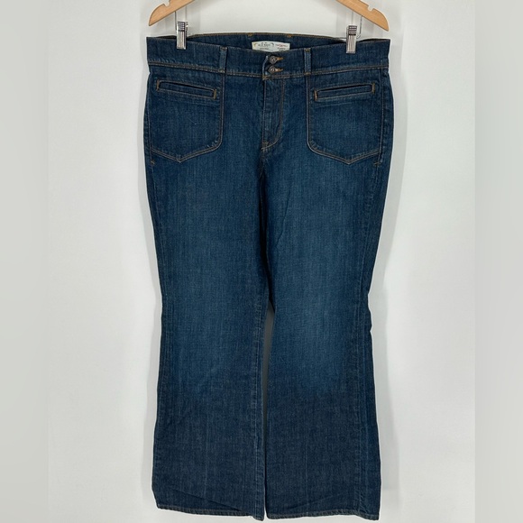Old Navy Wide Leg Classic Rise Jeans Women's Sz 14 Blue Denim High Rise X3 - Picture 1 of 5